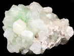 Zoned Apophyllite Crystals with Peach Stilbite - India #44416-1